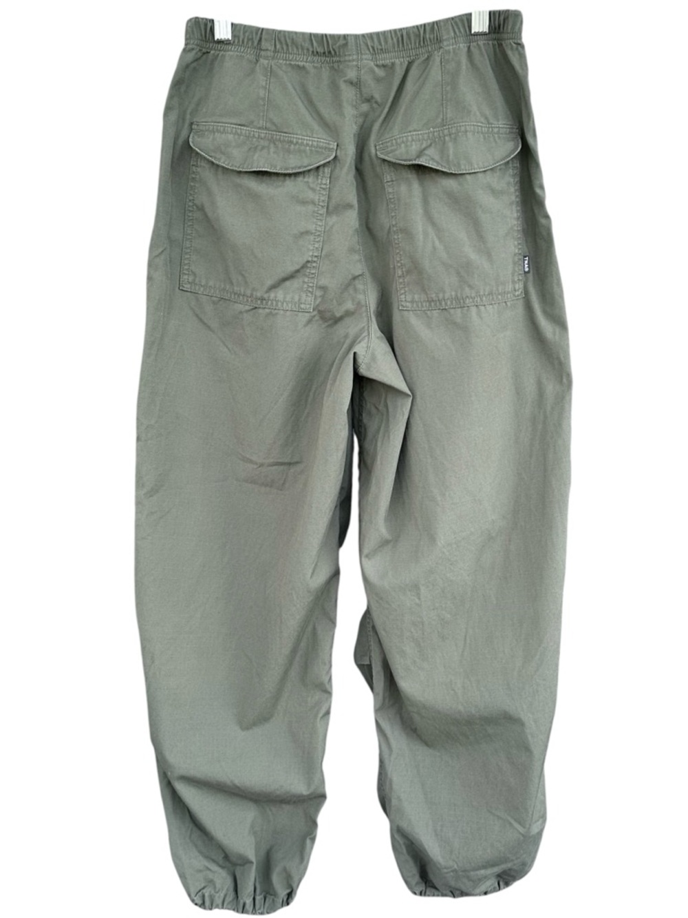 TNA Aritzia Aviator Parachute Pants - Cotton Ripstop - Olive Green- Size Small - Picture 2 of 11
